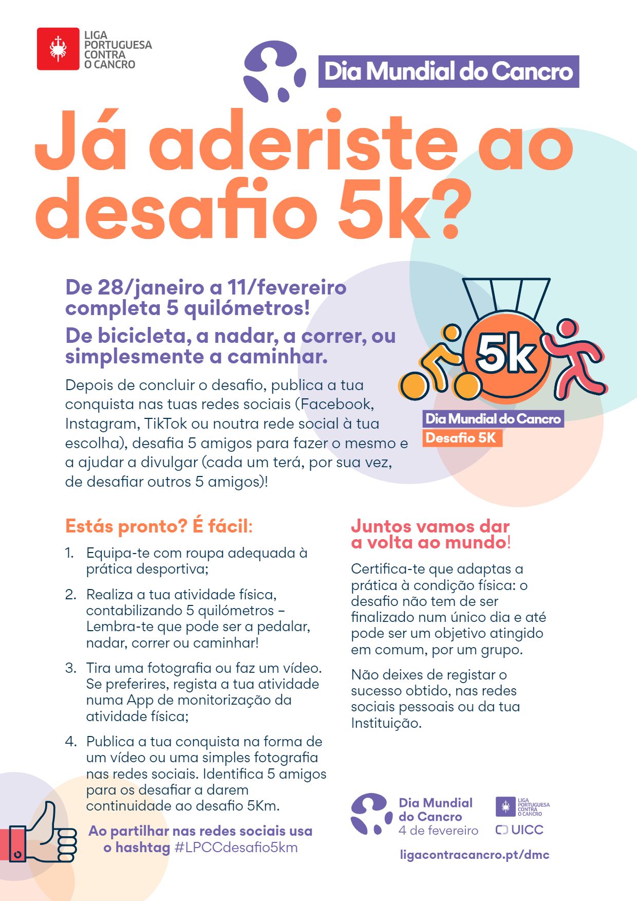 Imagem Liga Portuguesa Contra o Cancro - Desafio dos 5K